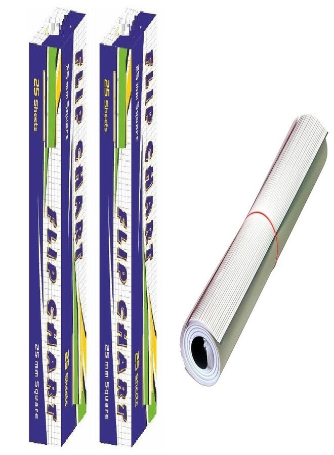 FIRST CLICK Flip Chart Flipcharts Sheets 50 graph papers(25x2) Sheet Wiro winding Flipchart Size : 50 x 74.5 cm - Image 5